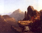 Thomas Cole Scene from The Last of the Mohicans USA oil painting artist